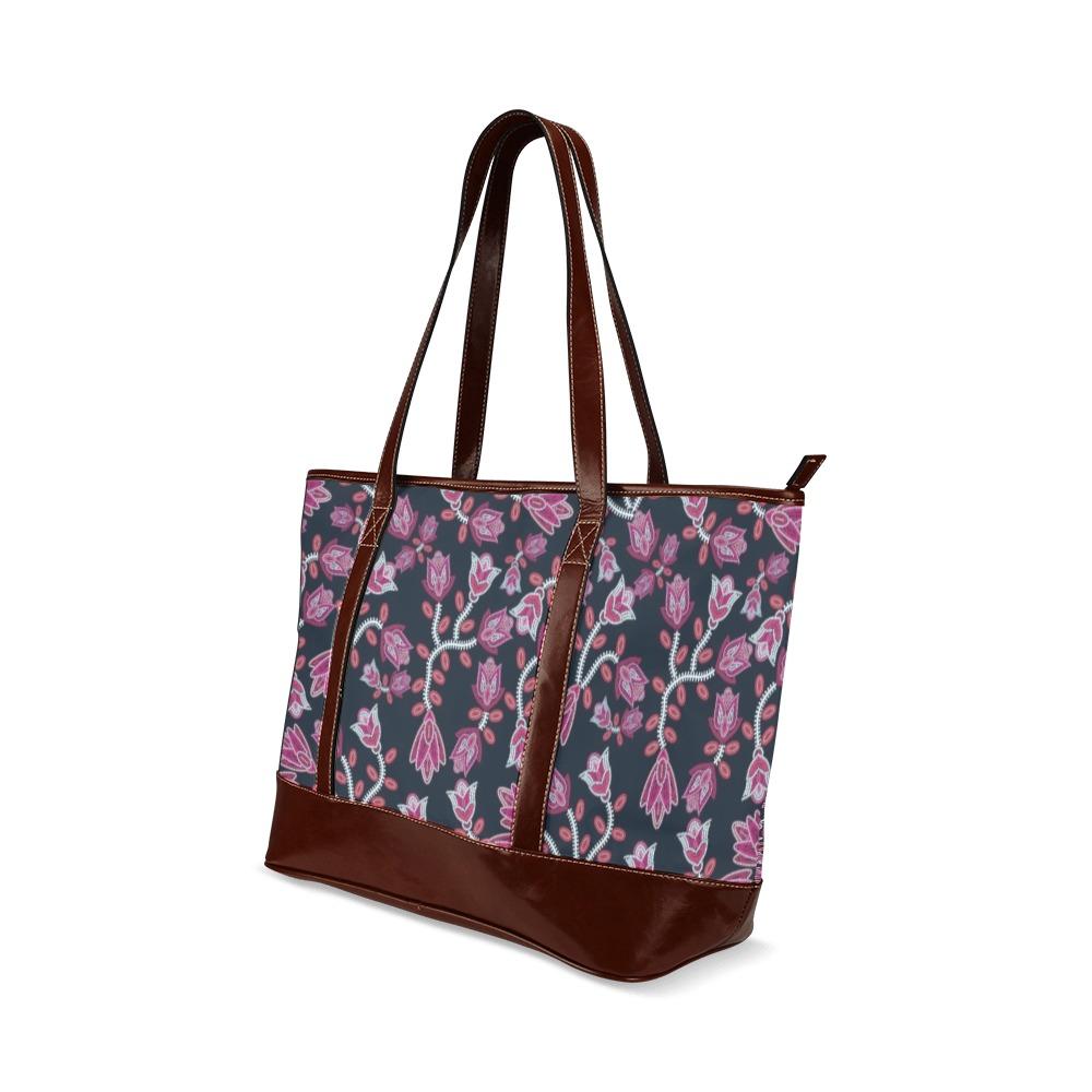 Beaded Pink Tote Handbag (Model 1642) Tote Handbags (1642) e-joyer