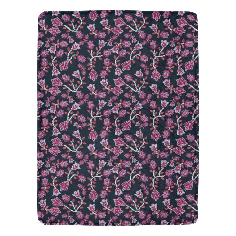 Beaded Pink Ultra-Soft Micro Fleece Blanket 60"x80" Ultra-Soft Blanket 60''x80'' e-joyer 