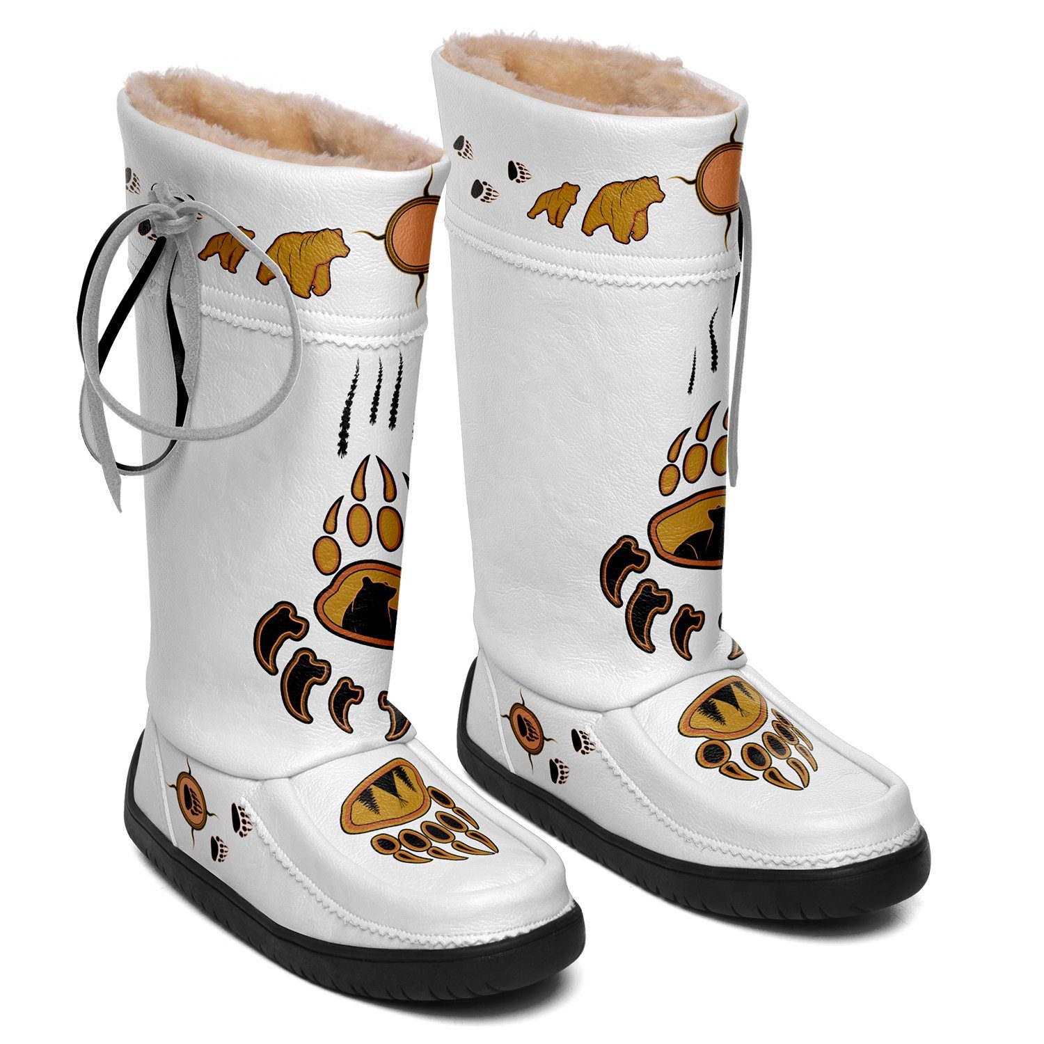 Bear Paw Tan Real Leather MoccaLux 49 Dzine