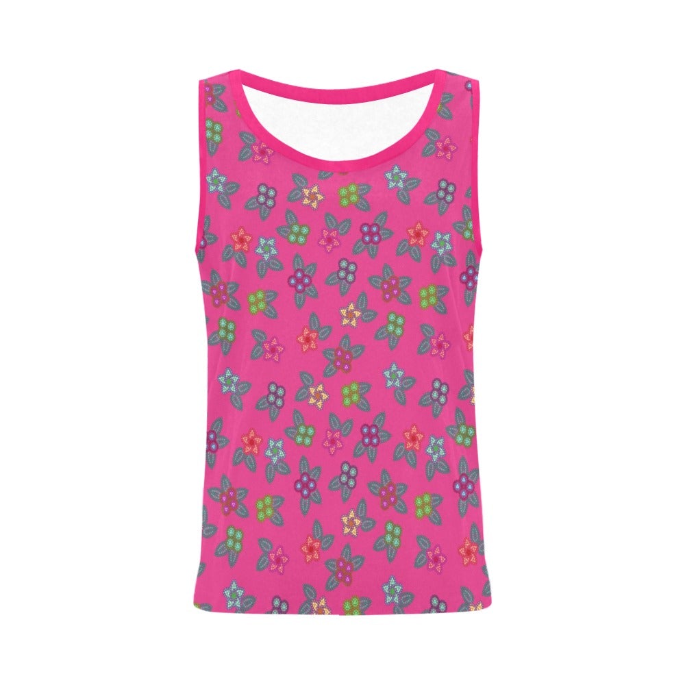 Berry Flowers All Over Print Tank Top for Women (Model T43) All Over Print Tank Top for Women (T43) e-joyer