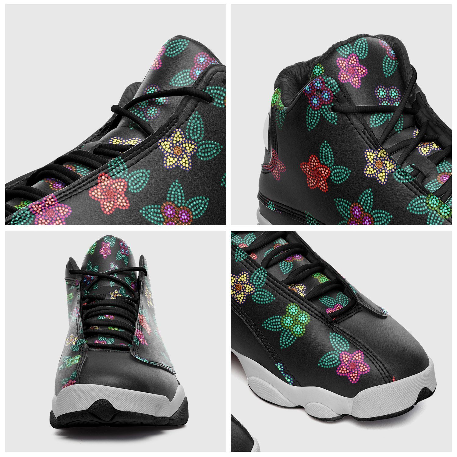 Berry Flowers Black Isstsokini Athletic Shoes Herman