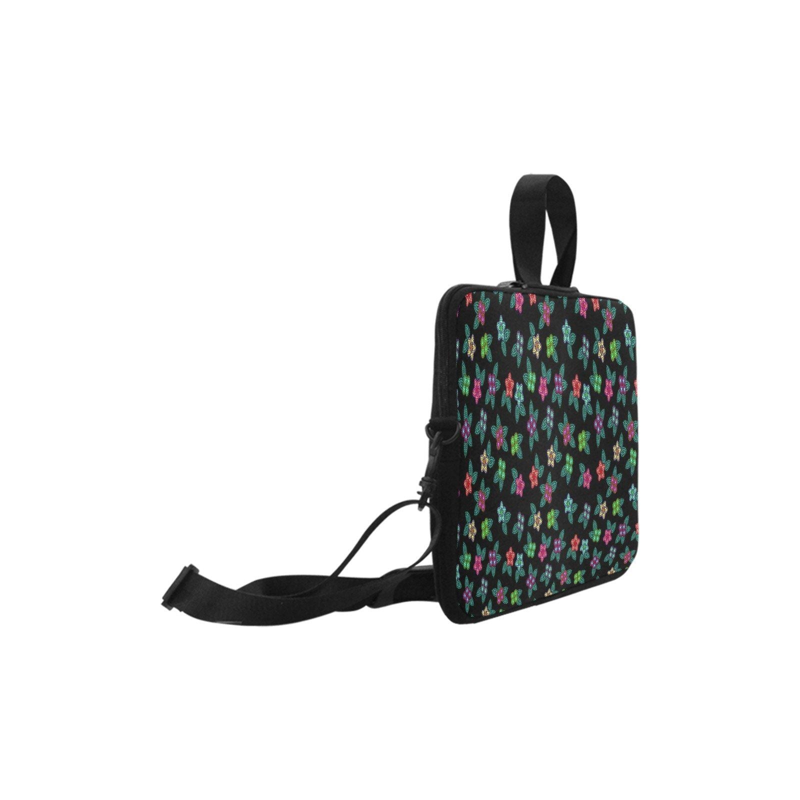 Berry Flowers Black Laptop Handbags 15" Laptop Handbags 15" e-joyer