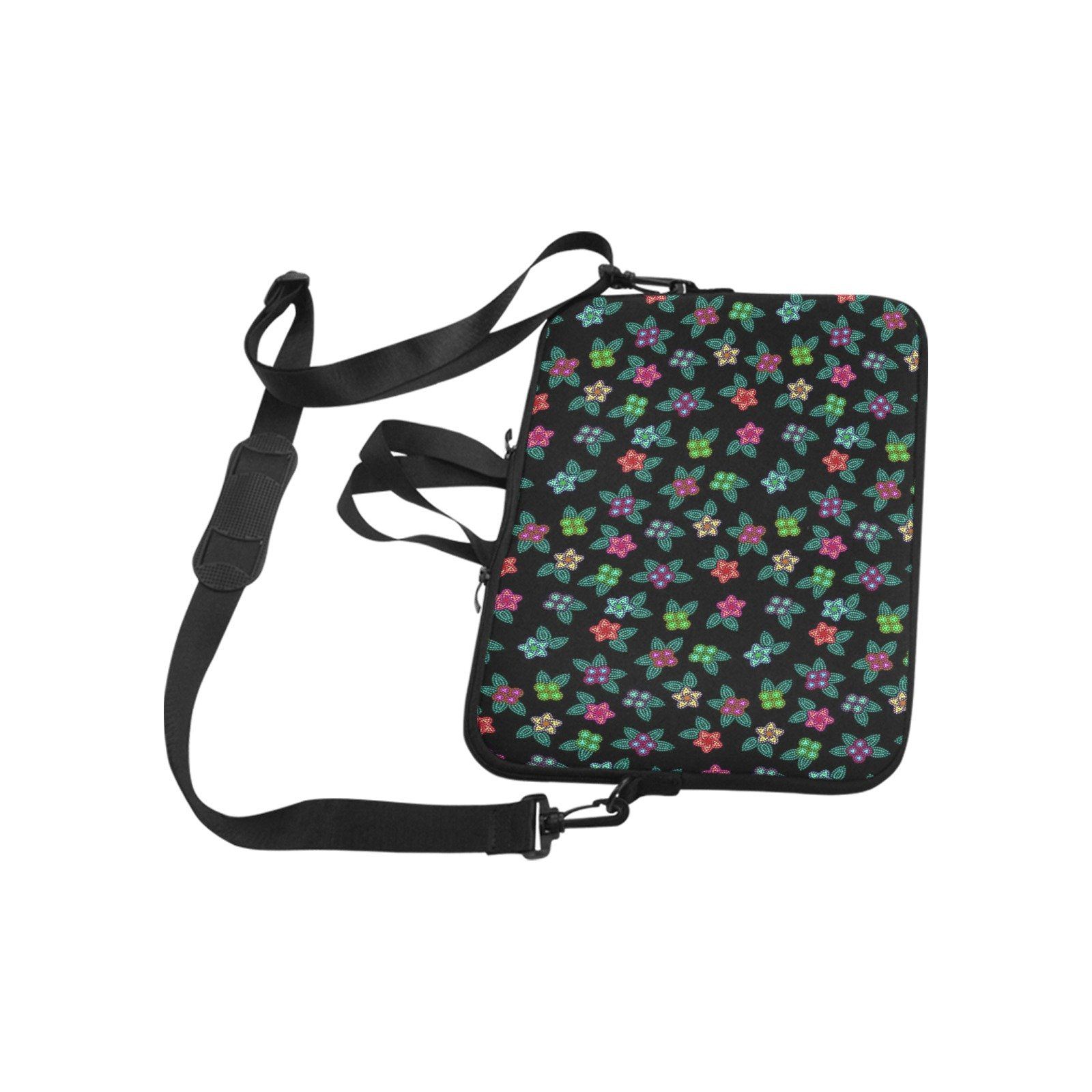 Berry Flowers Black Laptop Handbags 15" Laptop Handbags 15" e-joyer