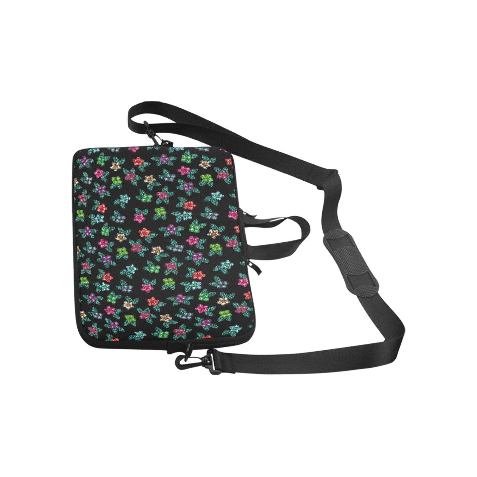 Berry Flowers Black Laptop Handbags 15" Laptop Handbags 15" e-joyer