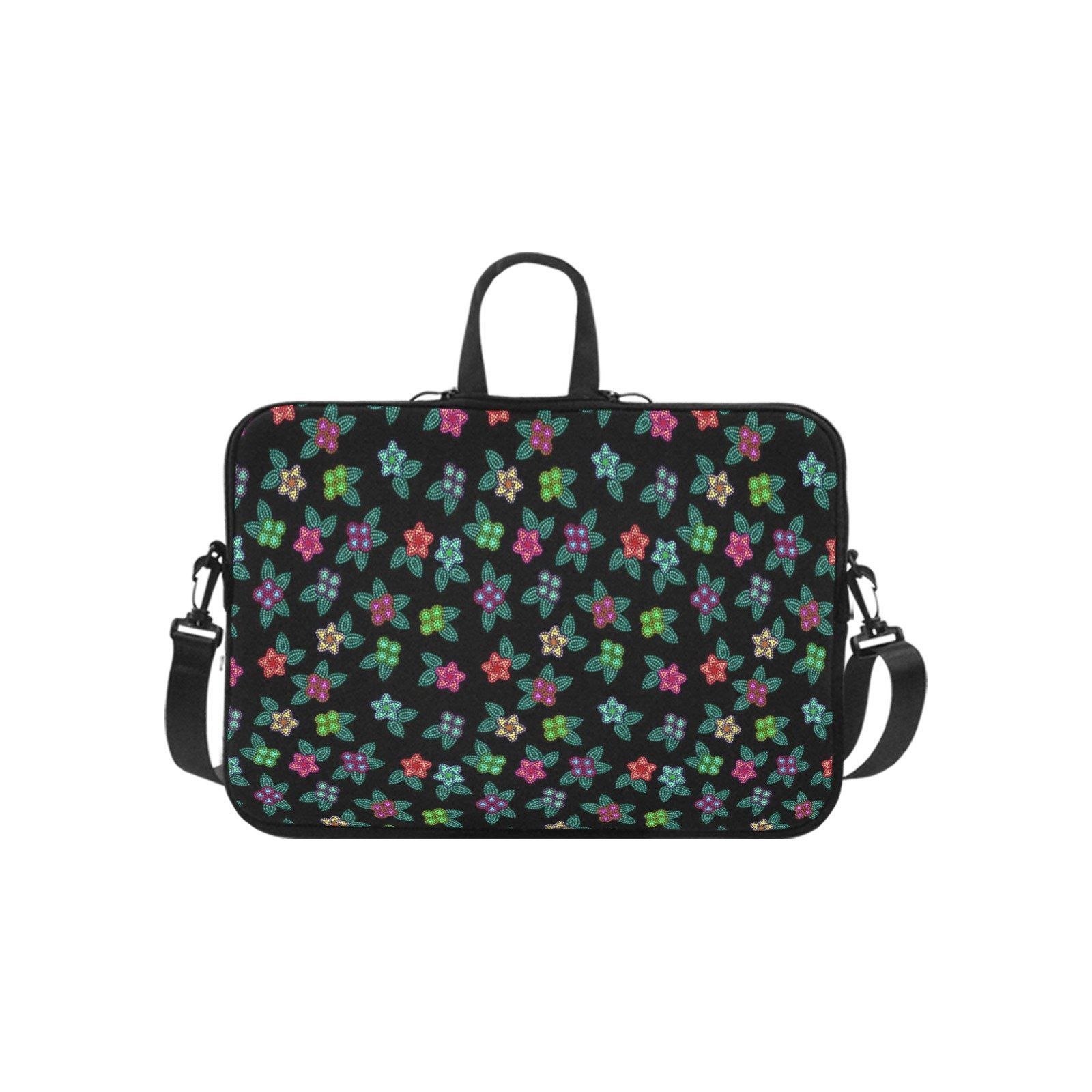 Berry Flowers Black Laptop Handbags 15" Laptop Handbags 15" e-joyer
