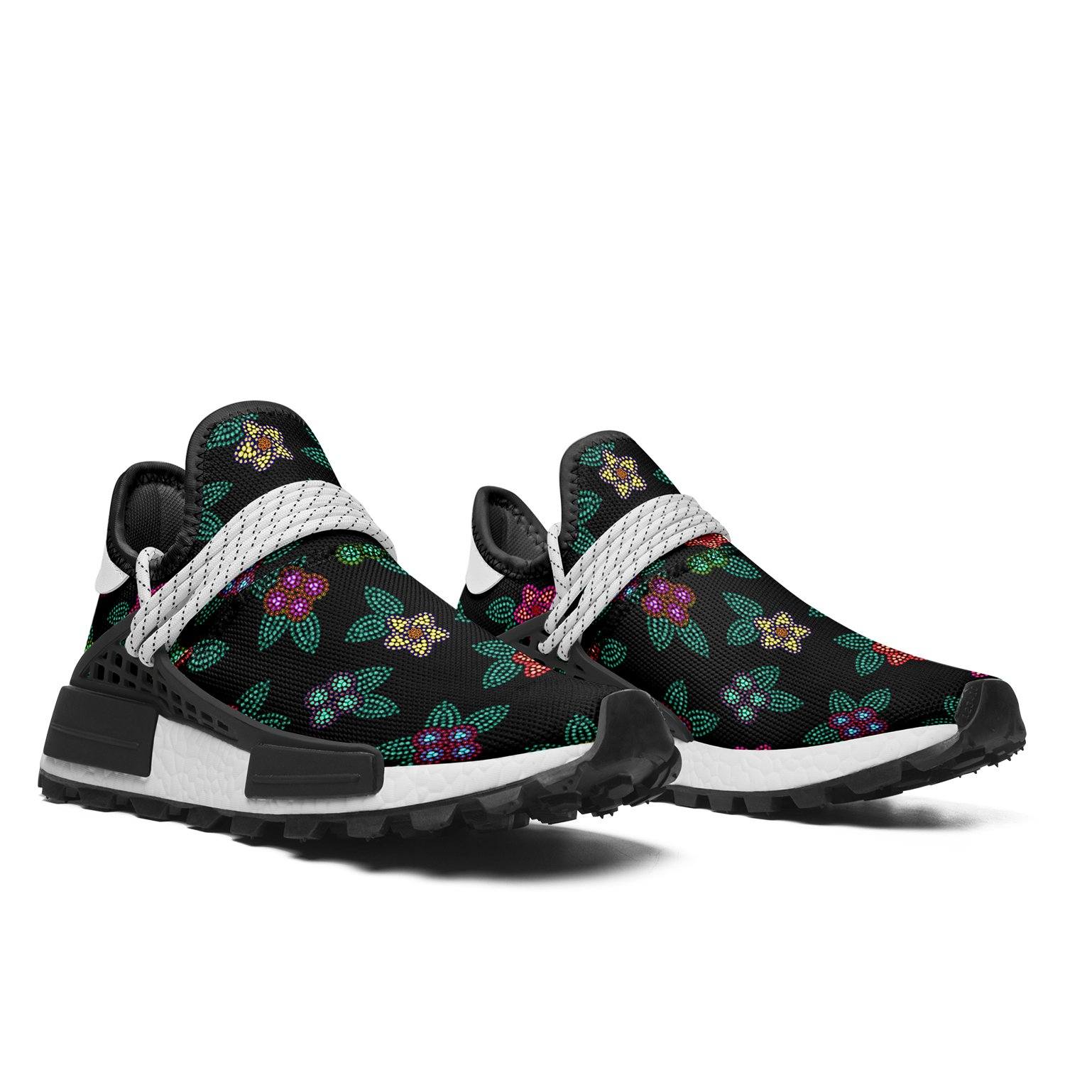 Berry Flowers Black Okaki Sneakers Shoes Herman