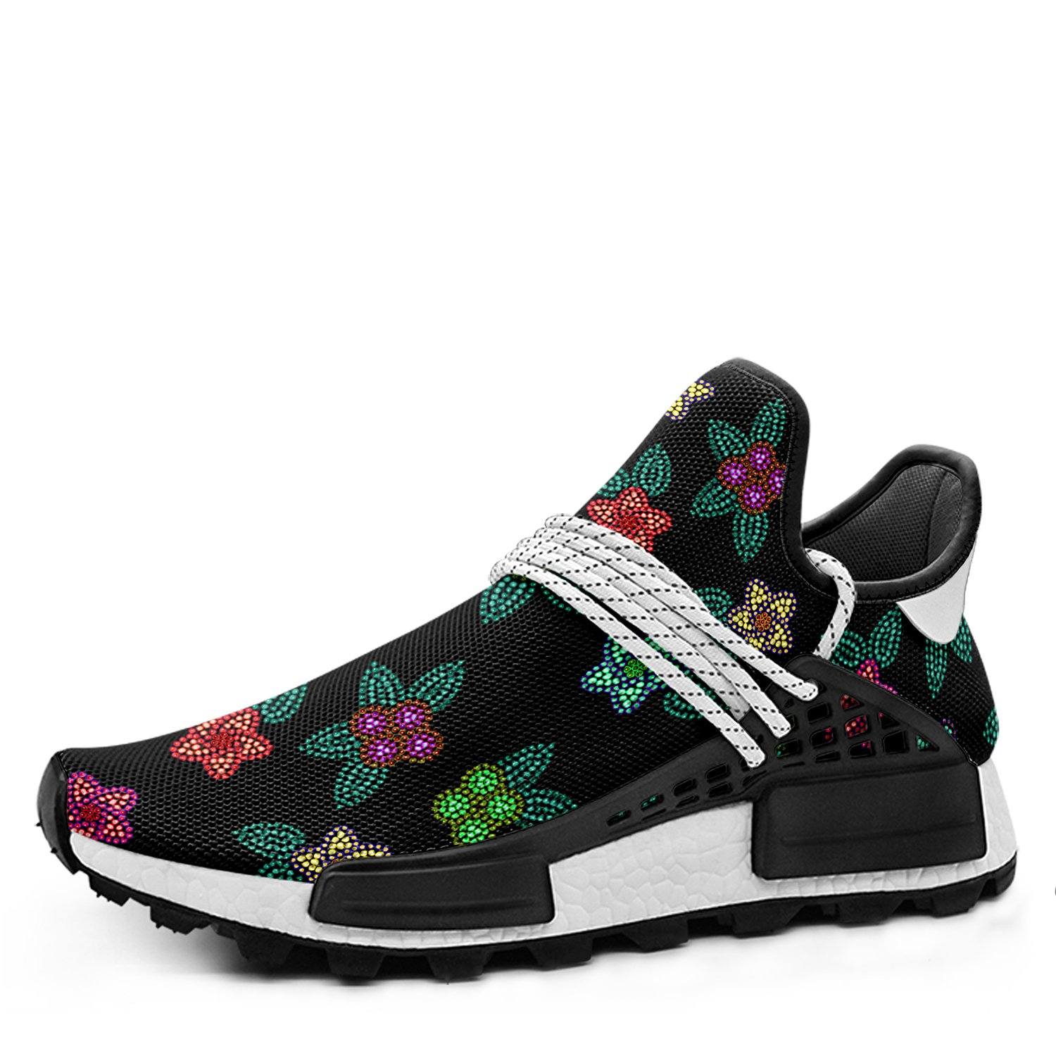 Berry Flowers Black Okaki Sneakers Shoes Herman