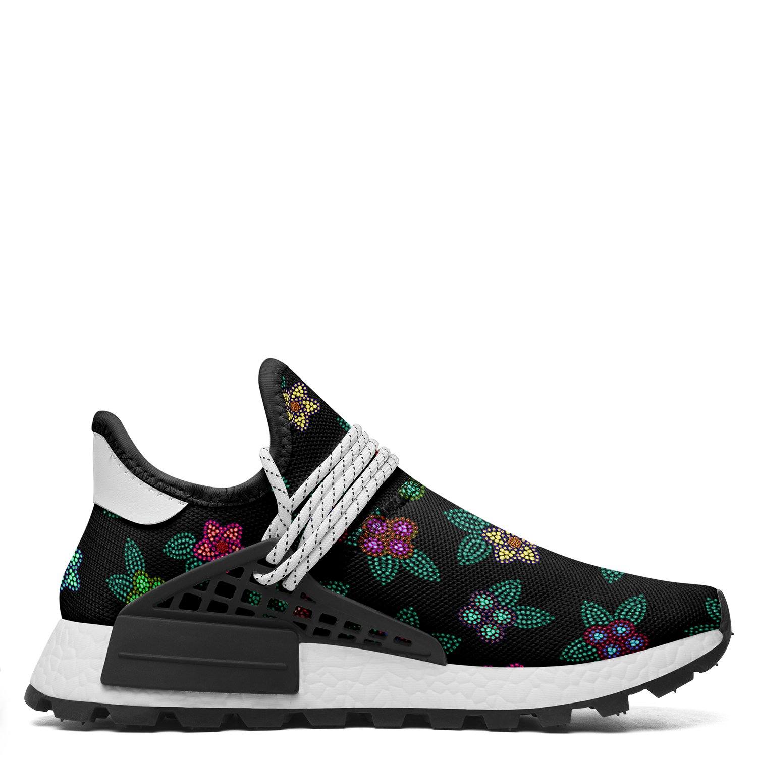 Berry Flowers Black Okaki Sneakers Shoes Herman