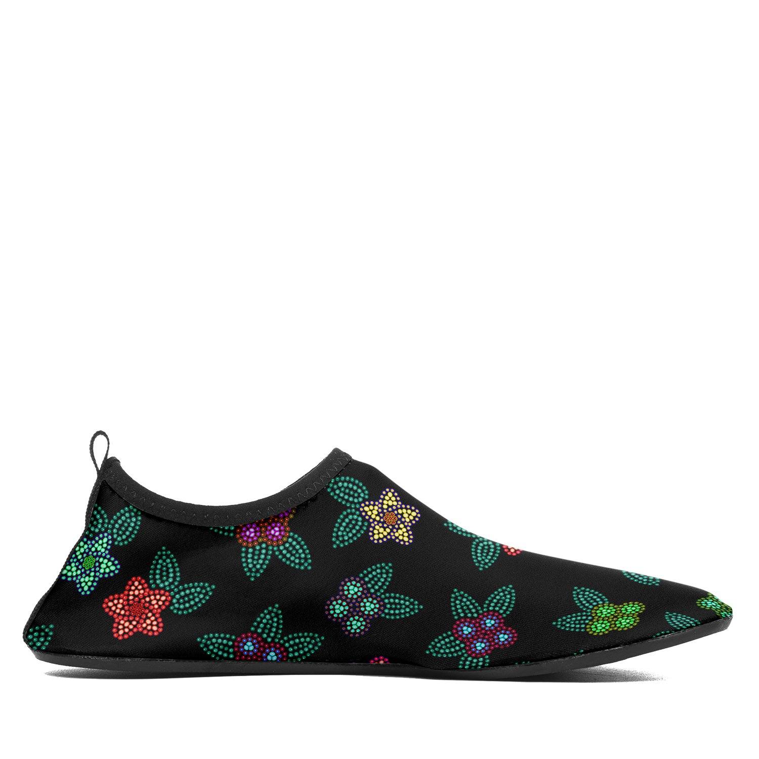 Berry Flowers Black Sockamoccs Slip On Shoes Herman