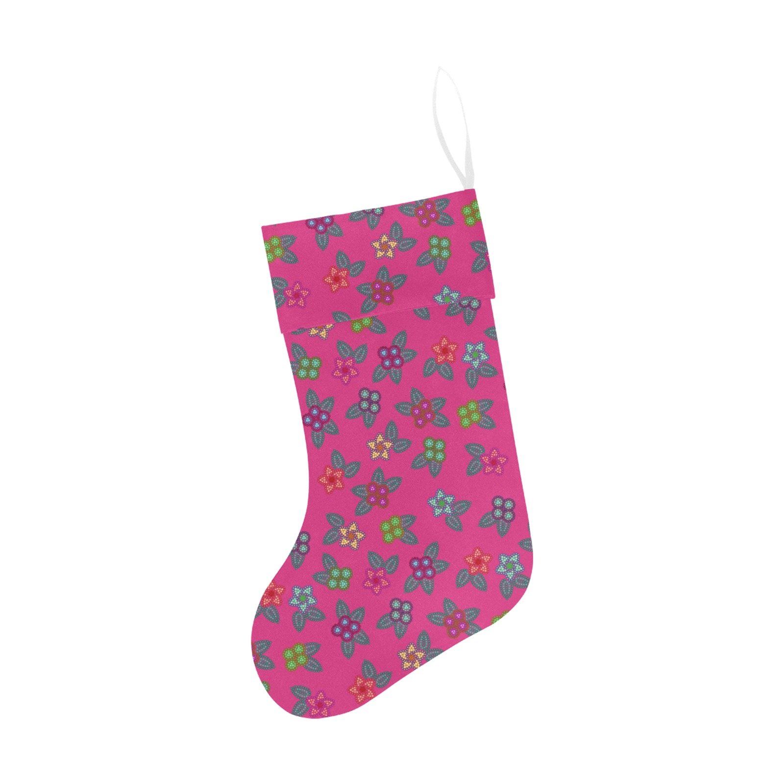 Berry Flowers Christmas Stocking holiday stocking e-joyer