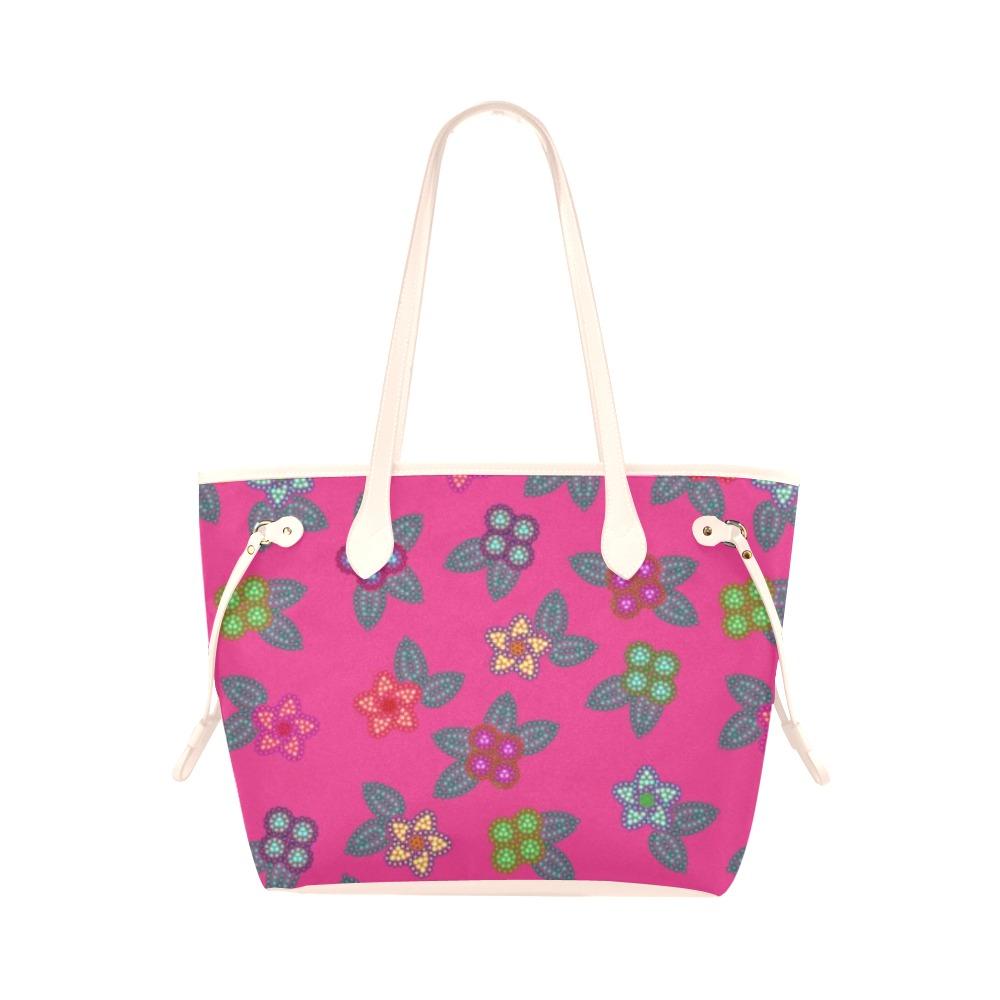 Berry Flowers Clover Canvas Tote Bag (Model 1661) Clover Canvas Tote Bag (1661) e-joyer