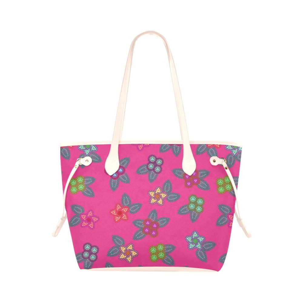 Berry Flowers Clover Canvas Tote Bag (Model 1661) Clover Canvas Tote Bag (1661) e-joyer