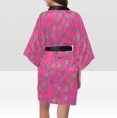 Berry Flowers Kimono Robe Artsadd