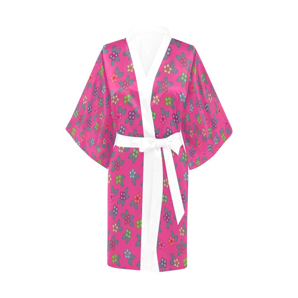 Berry Flowers Kimono Robe Artsadd