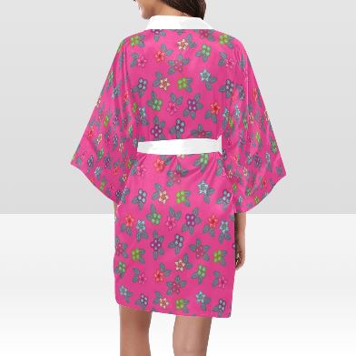 Berry Flowers Kimono Robe Artsadd