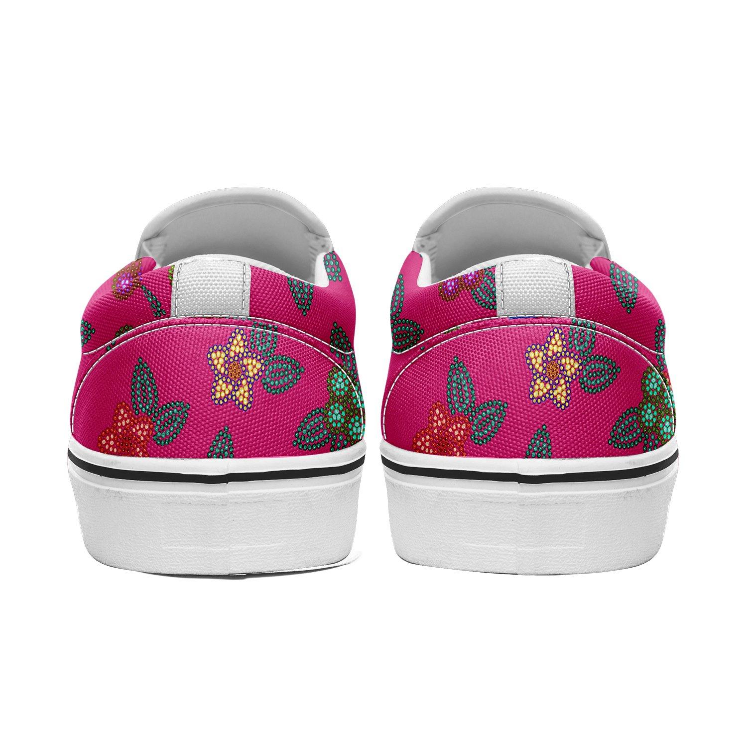 Berry Flowers Otoyimm Kid's Canvas Slip On Shoes otoyimm Herman