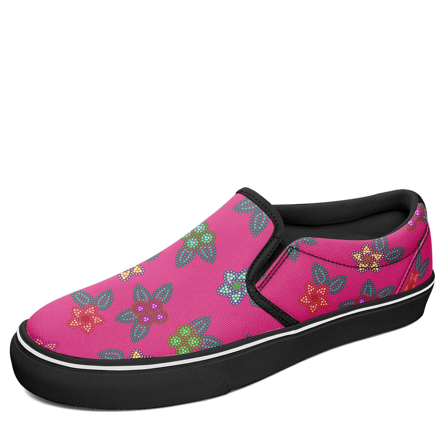 Berry Flowers Otoyimm Kid's Canvas Slip On Shoes otoyimm Herman
