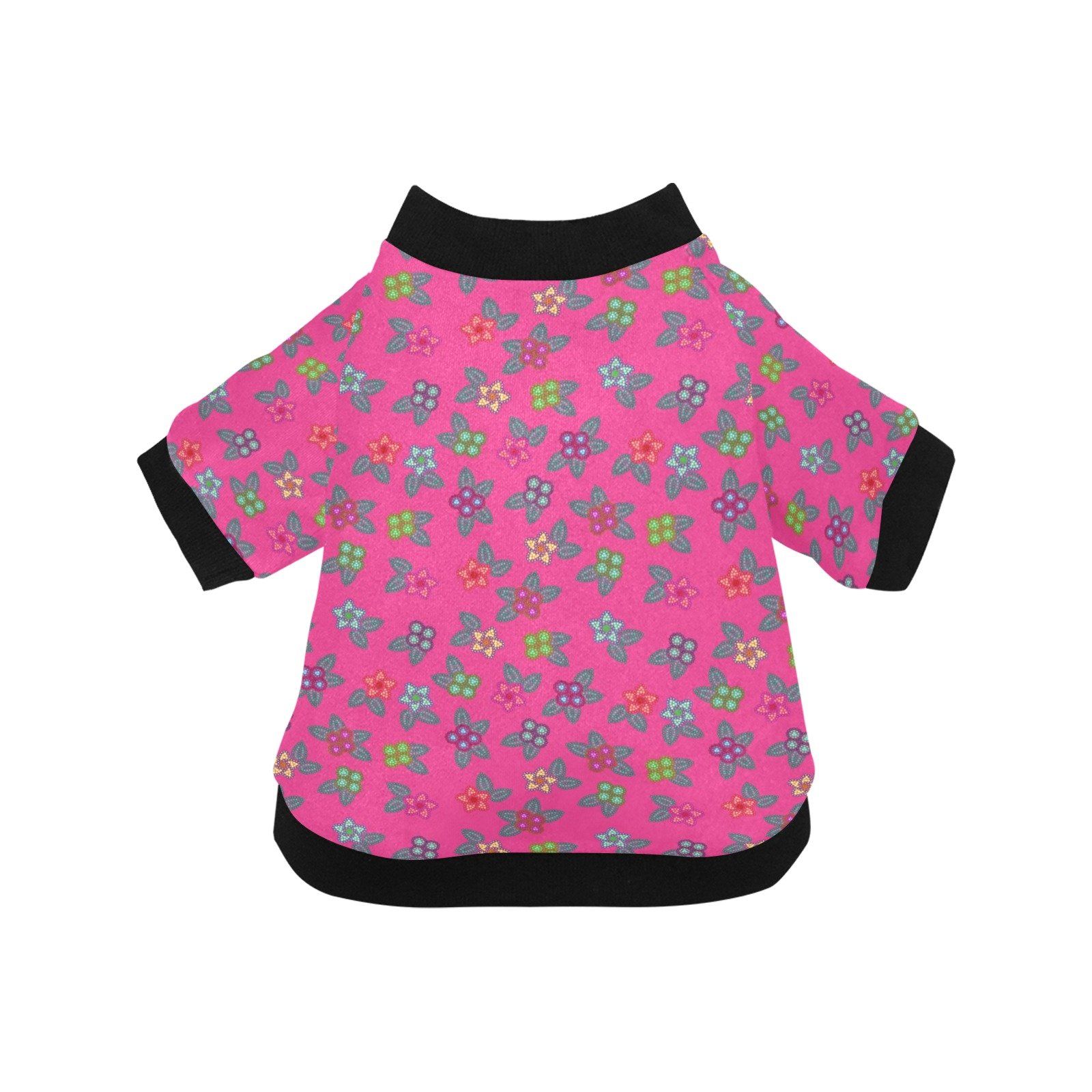 Berry Flowers Pet Dog Round Neck Shirt Pet Dog Round Neck Shirt e-joyer