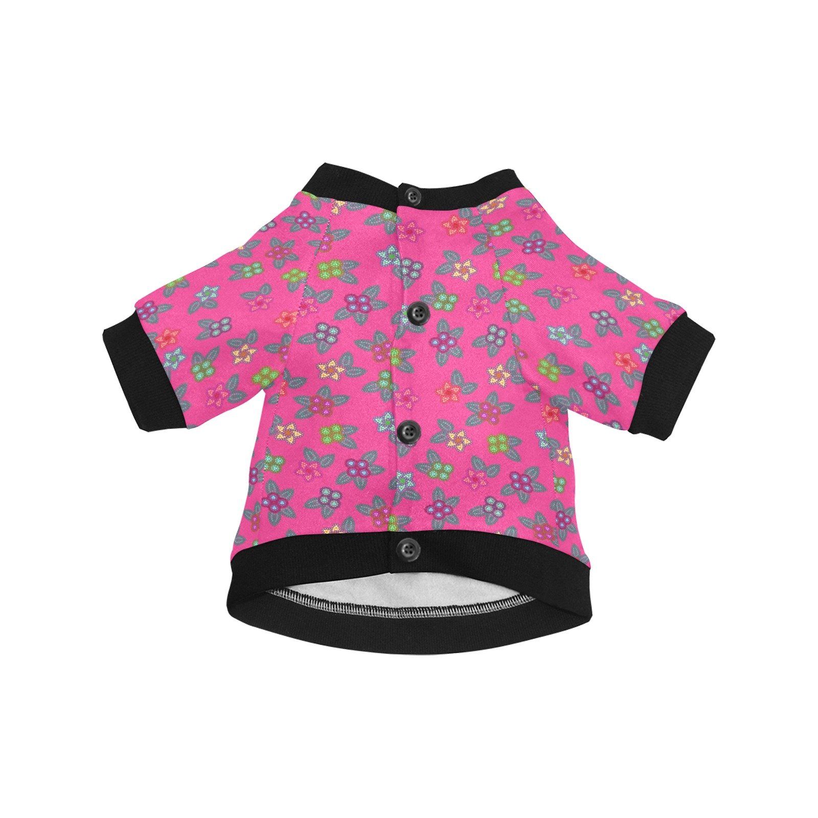 Berry Flowers Pet Dog Round Neck Shirt Pet Dog Round Neck Shirt e-joyer