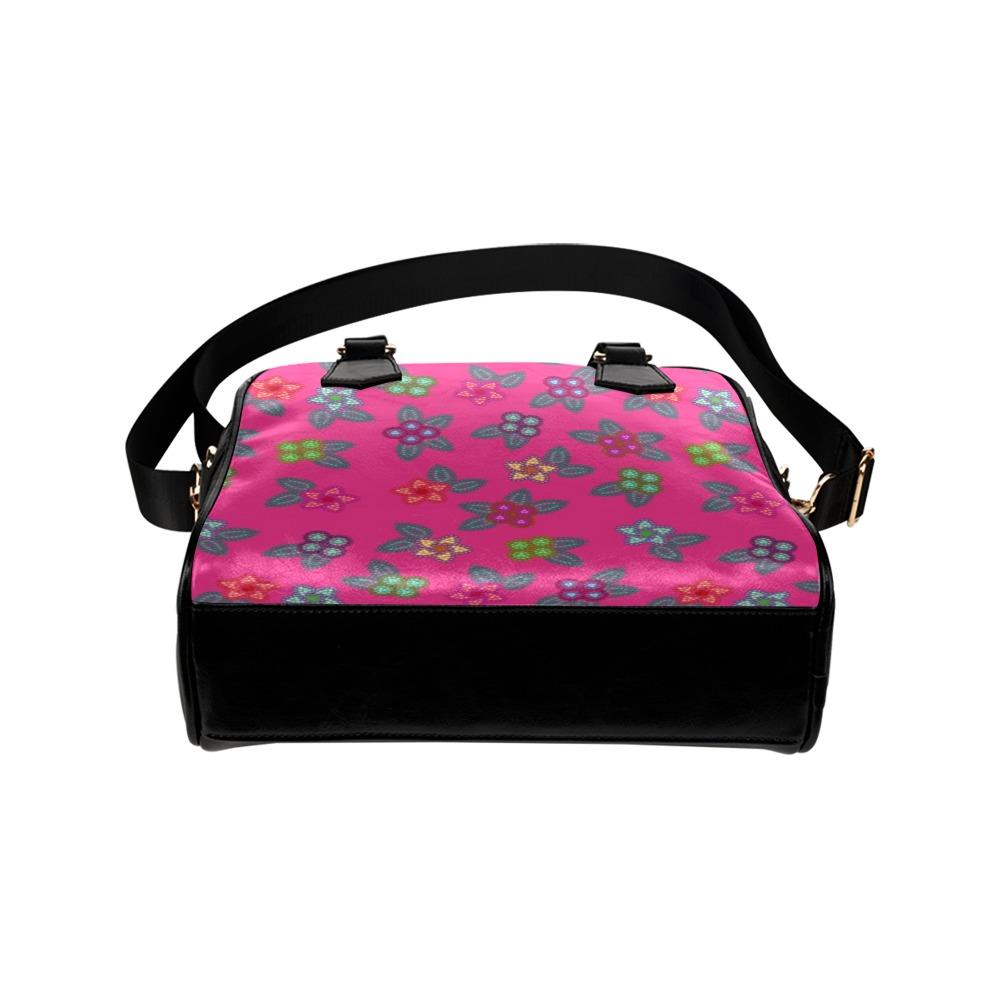 Berry Flowers Shoulder Handbag (Model 1634) Shoulder Handbags (1634) e-joyer