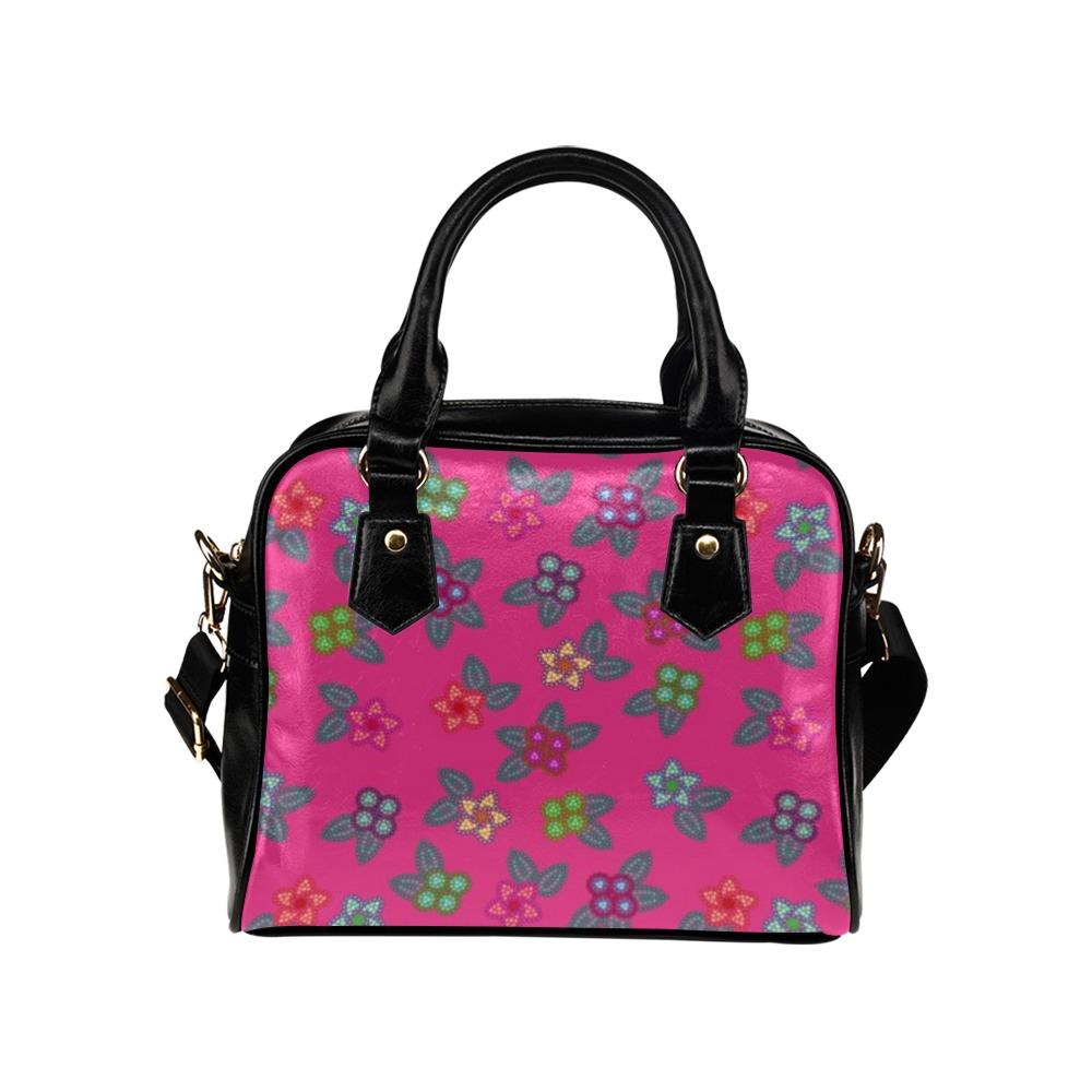 Berry Flowers Shoulder Handbag (Model 1634) Shoulder Handbags (1634) e-joyer