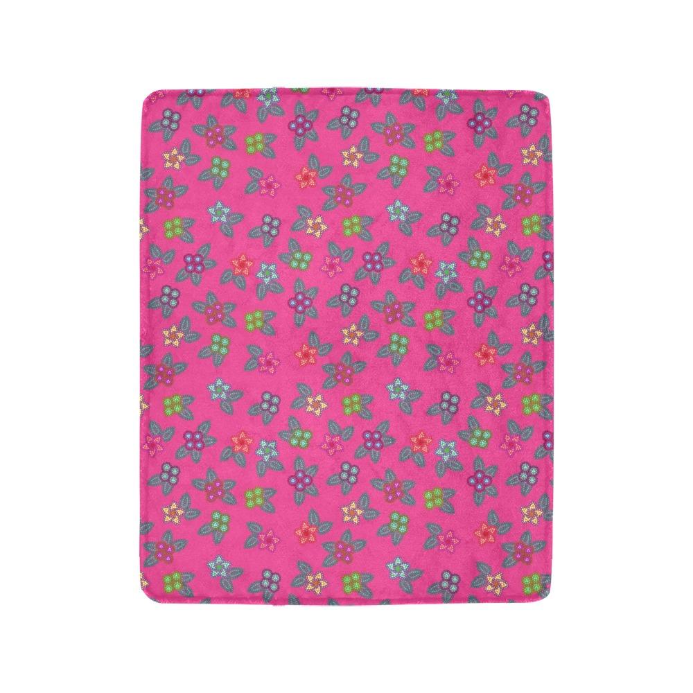 Berry Flowers Ultra-Soft Micro Fleece Blanket 40"x50" Ultra-Soft Blanket 40''x50'' e-joyer