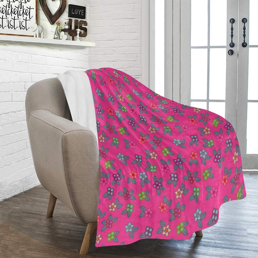 Berry Flowers Ultra-Soft Micro Fleece Blanket 50"x60" Ultra-Soft Blanket 50''x60'' e-joyer