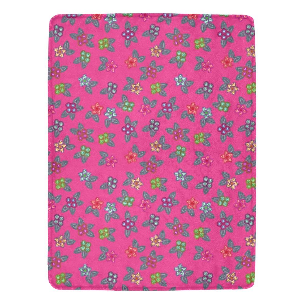 Berry Flowers Ultra-Soft Micro Fleece Blanket 60"x80" Ultra-Soft Blanket 60''x80'' e-joyer