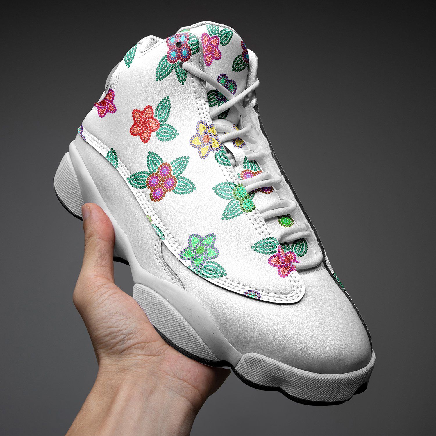 Berry Flowers White Isstsokini Athletic Shoes Herman