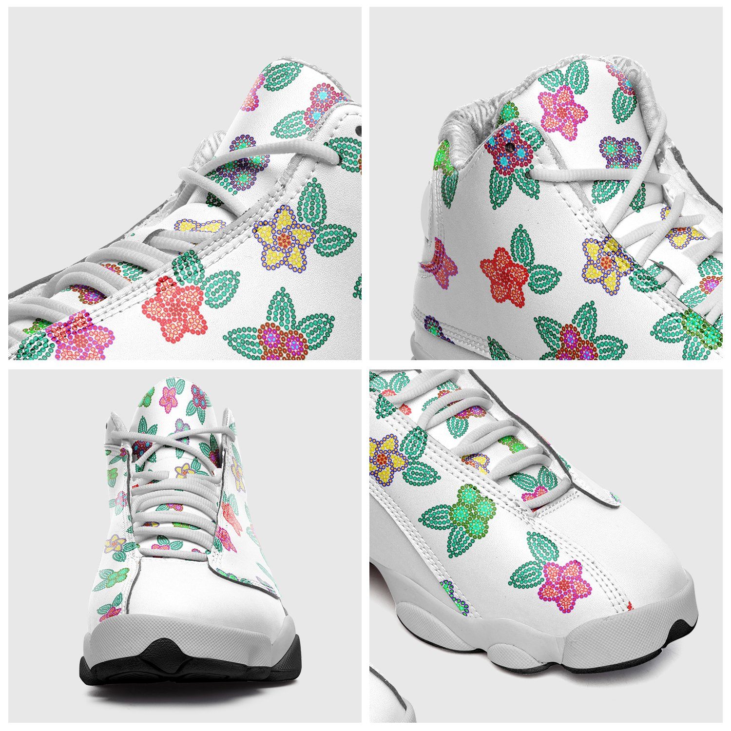 Berry Flowers White Isstsokini Athletic Shoes Herman