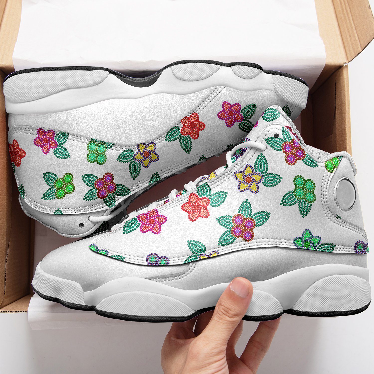 Berry Flowers White Isstsokini Athletic Shoes Herman
