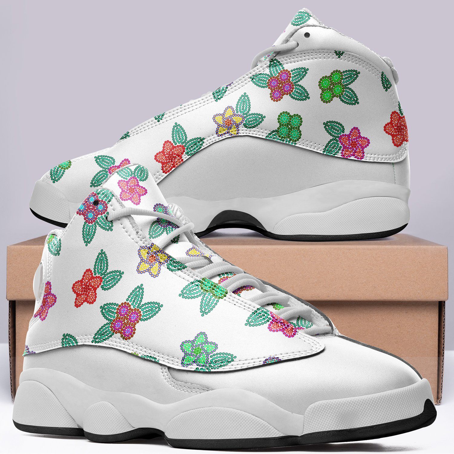 Berry Flowers White Isstsokini Athletic Shoes Herman
