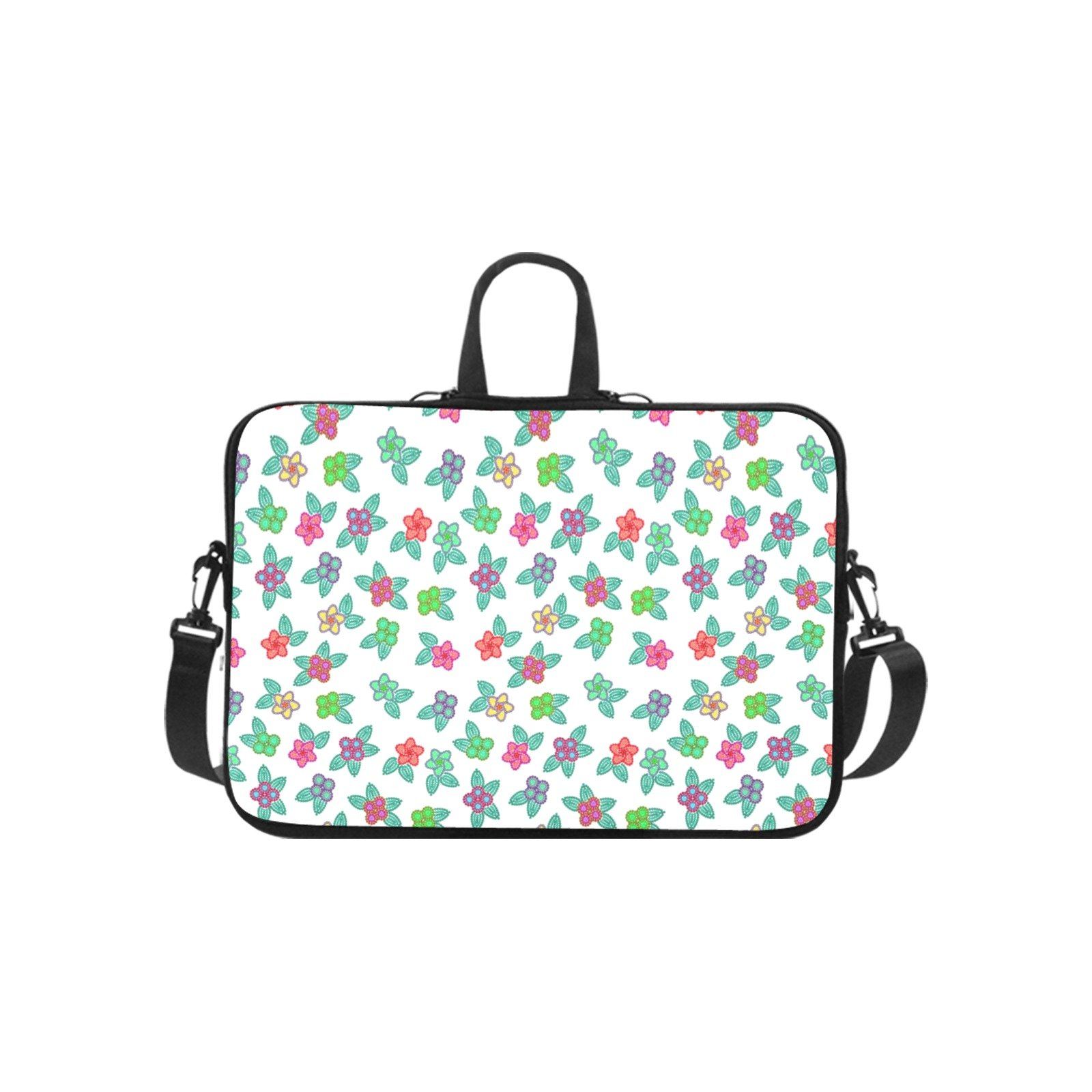Berry Flowers White Laptop Handbags 13" Laptop Handbags 13" e-joyer
