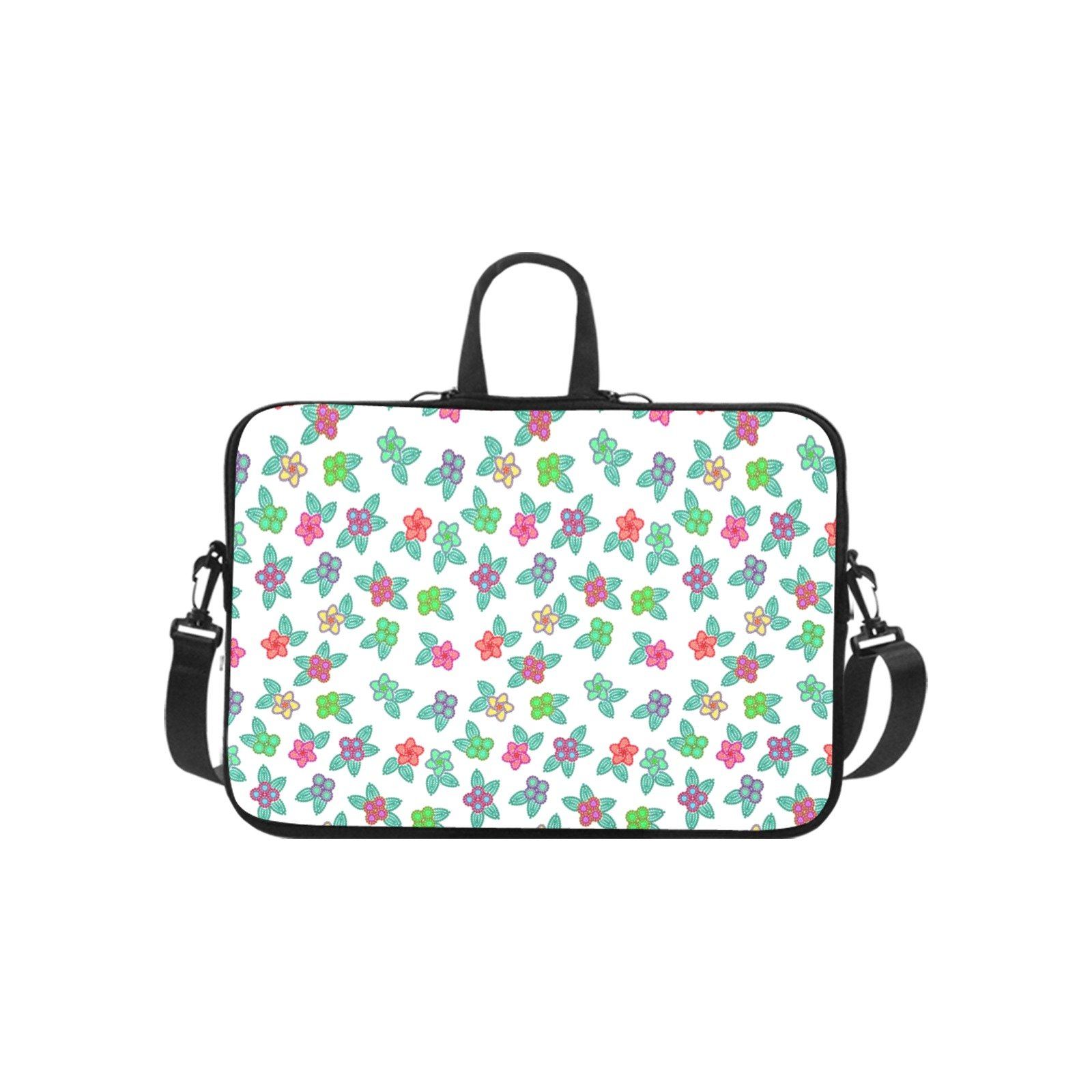 Berry Flowers White Laptop Handbags 13" Laptop Handbags 13" e-joyer 