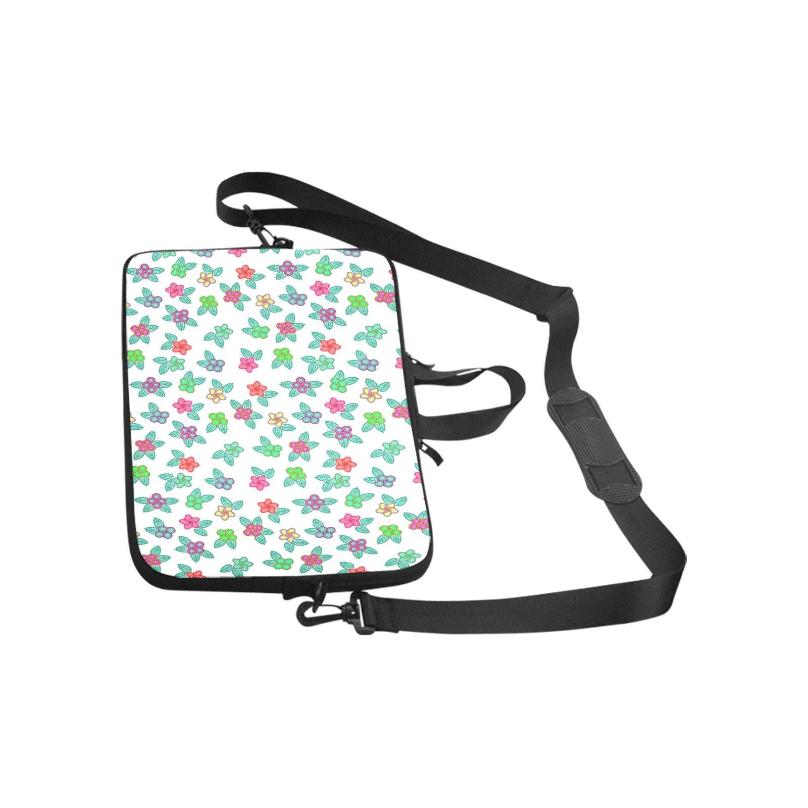 Berry Flowers White Laptop Handbags 13" Laptop Handbags 13" e-joyer