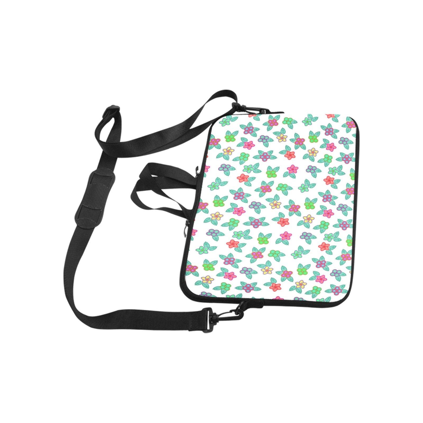 Berry Flowers White Laptop Handbags 13" Laptop Handbags 13" e-joyer