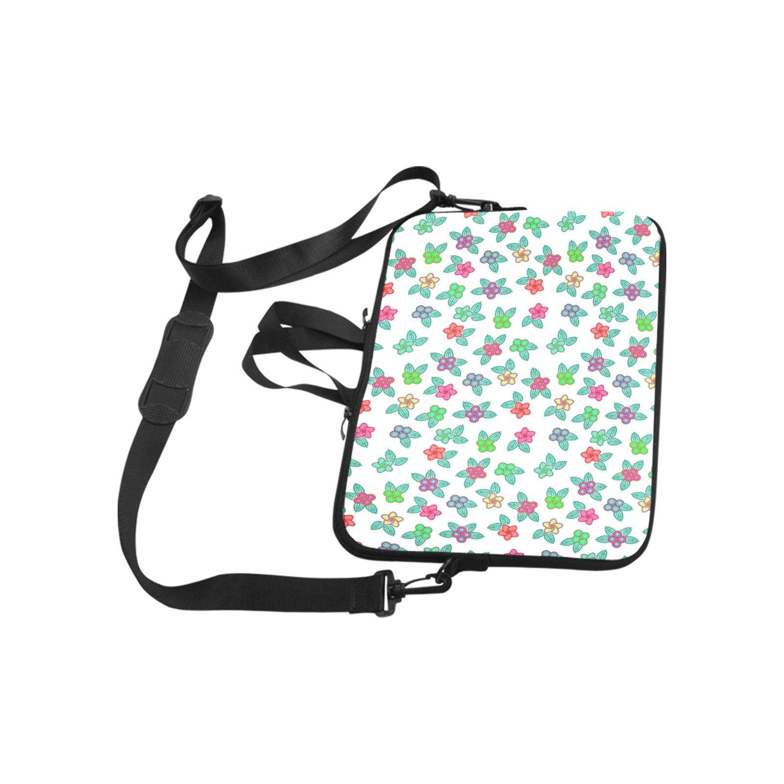 Berry Flowers White Laptop Handbags 15" Laptop Handbags 15" e-joyer