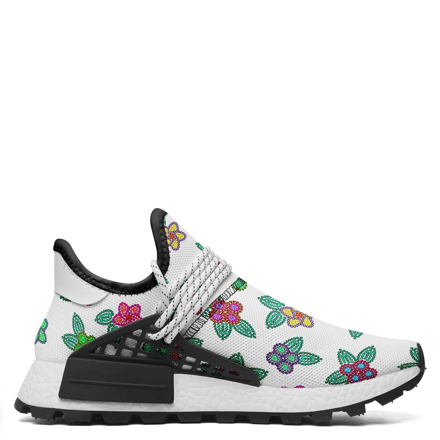Berry Flowers White Okaki Sneakers Shoes Herman