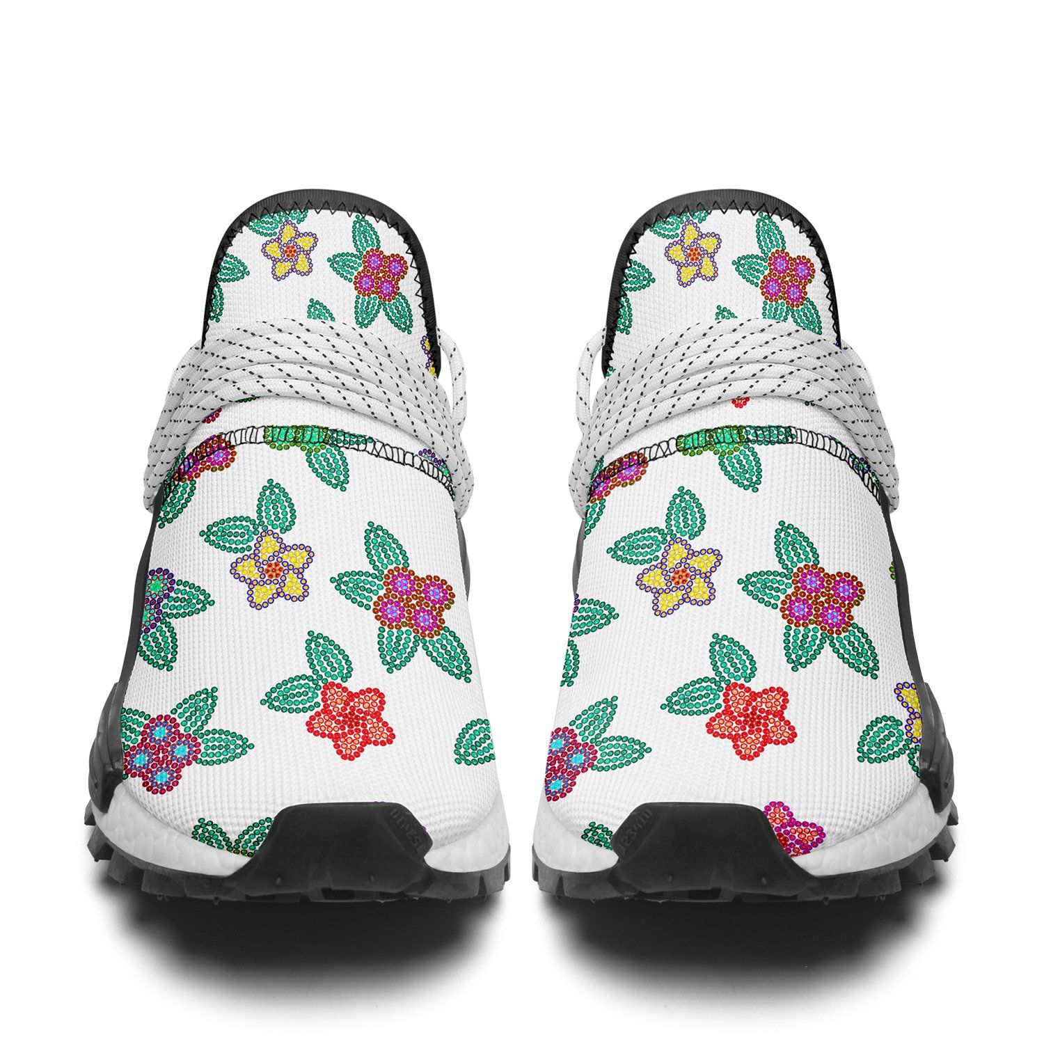 Berry Flowers White Okaki Sneakers Shoes Herman