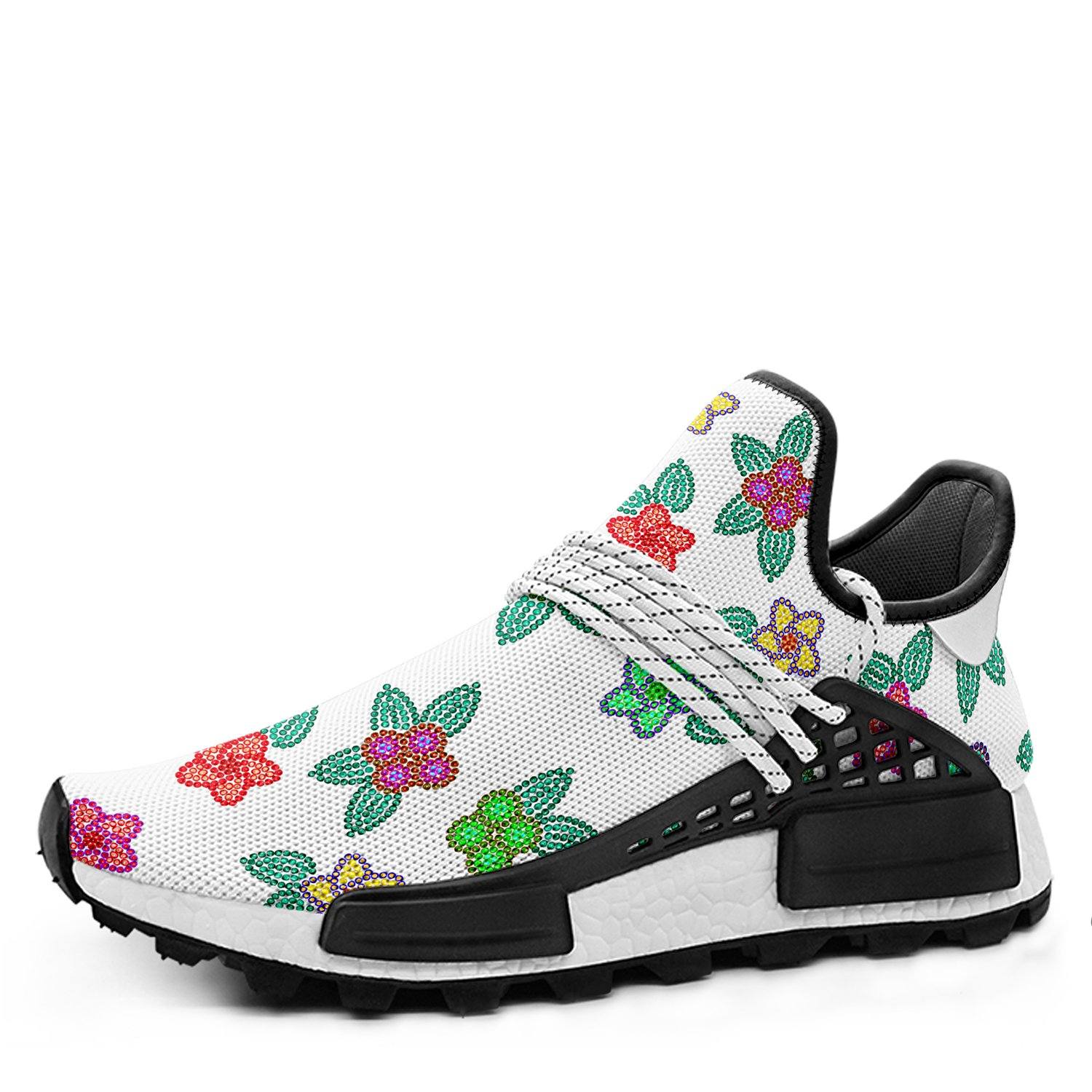 Berry Flowers White Okaki Sneakers Shoes Herman
