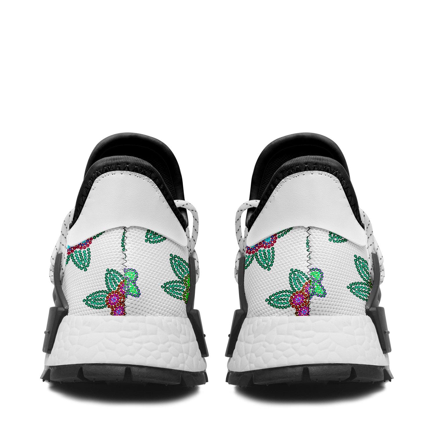 Berry Flowers White Okaki Sneakers Shoes Herman