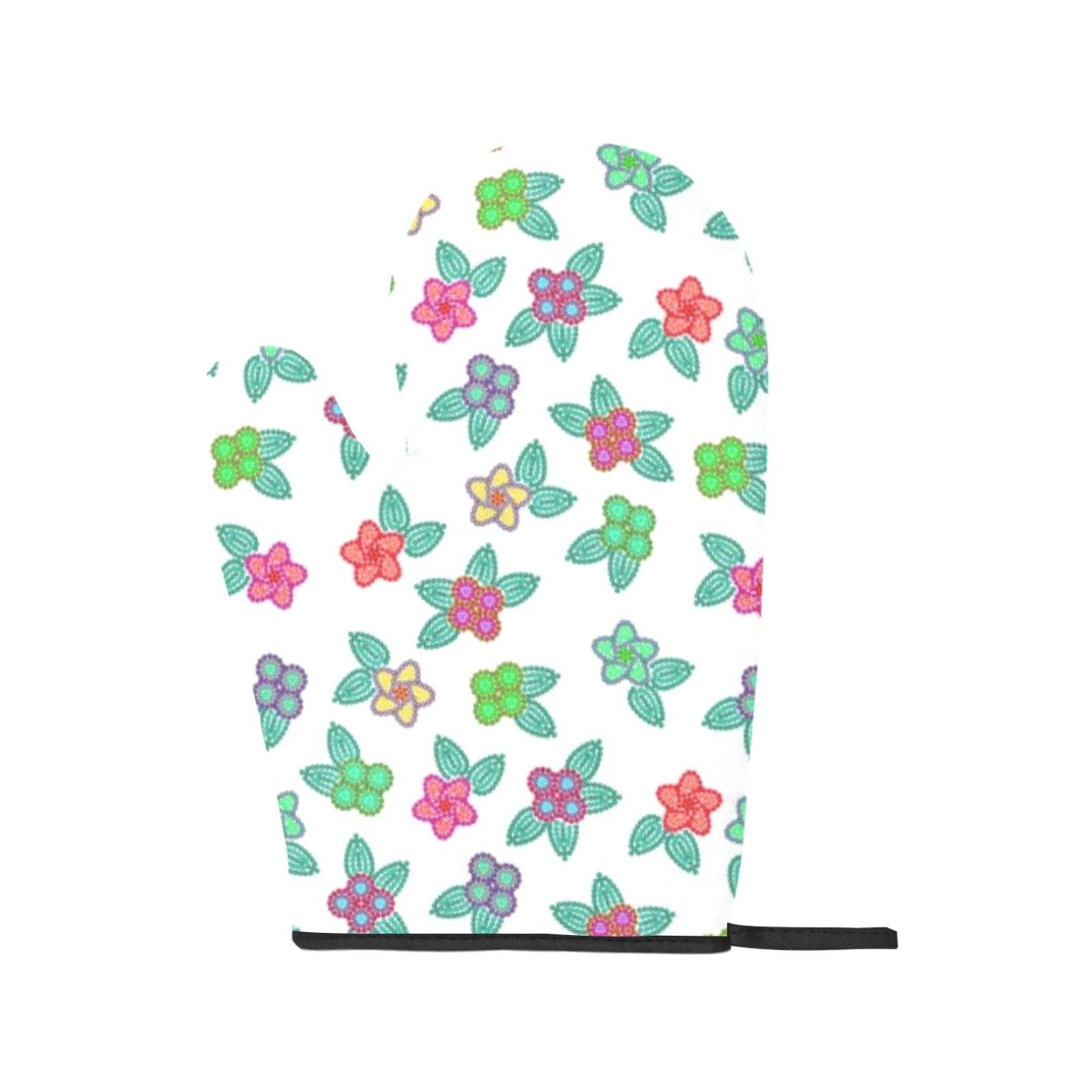 Berry Flowers White Oven Mitt & Pot Holder Oven Mitt & Pot Holder e-joyer