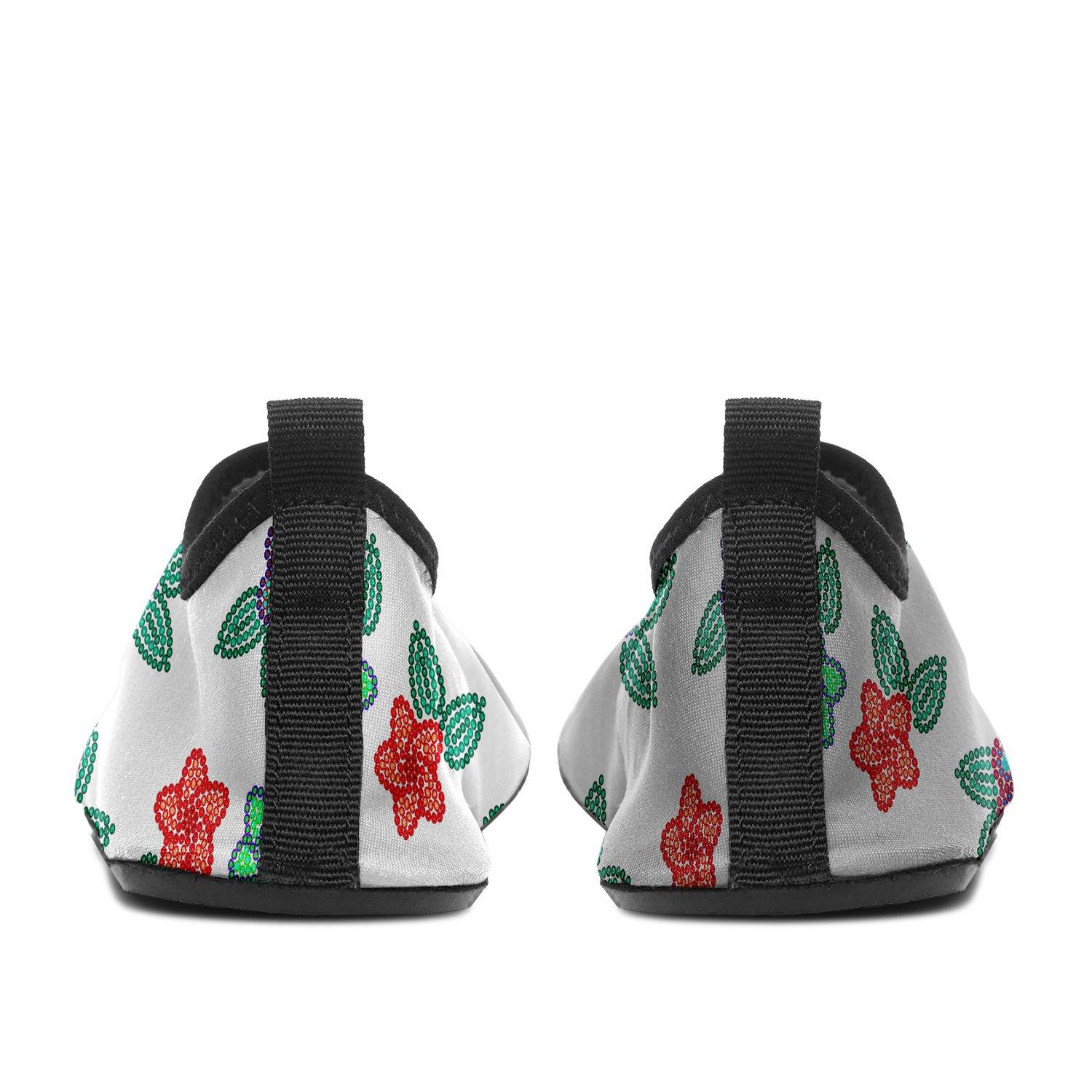 Berry Flowers White Sockamoccs Slip On Shoes Herman