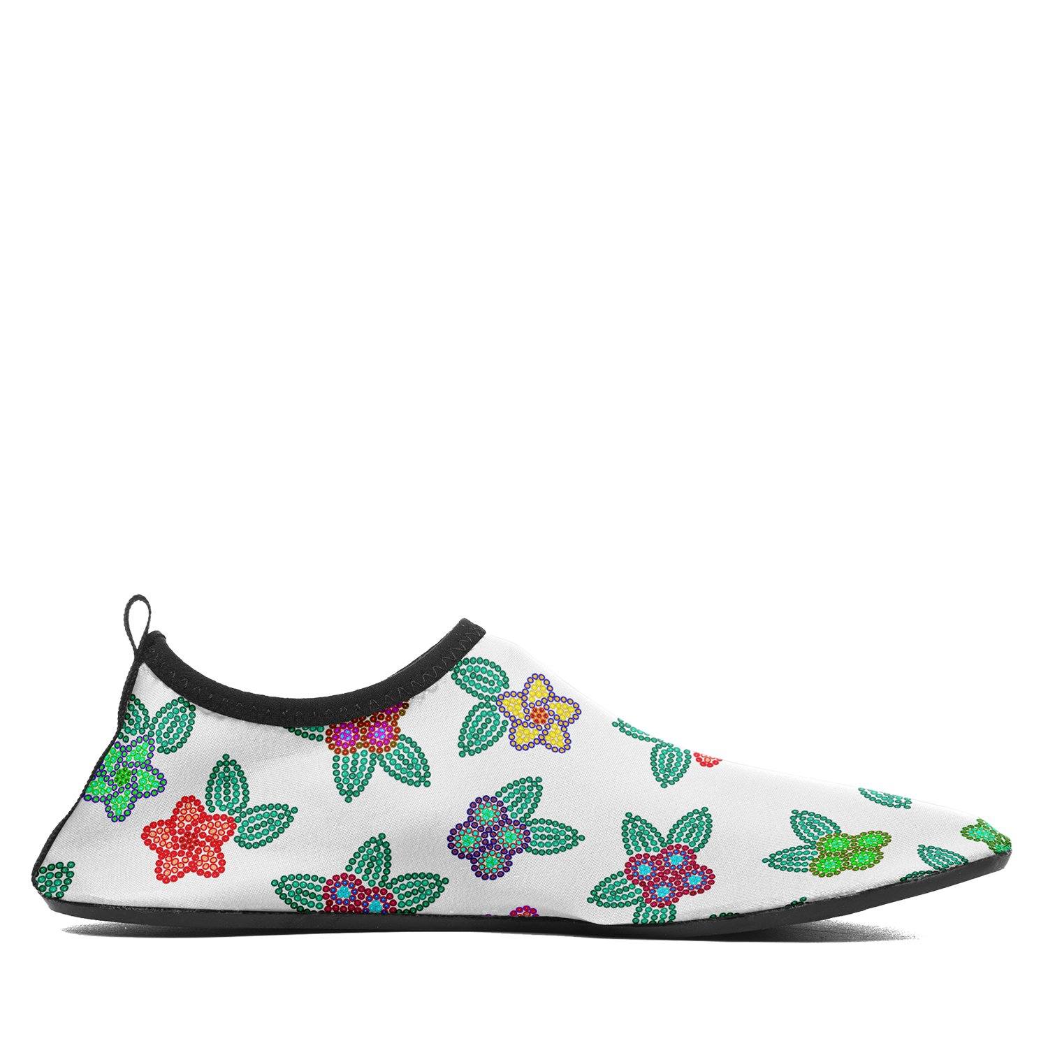 Berry Flowers White Sockamoccs Slip On Shoes Herman