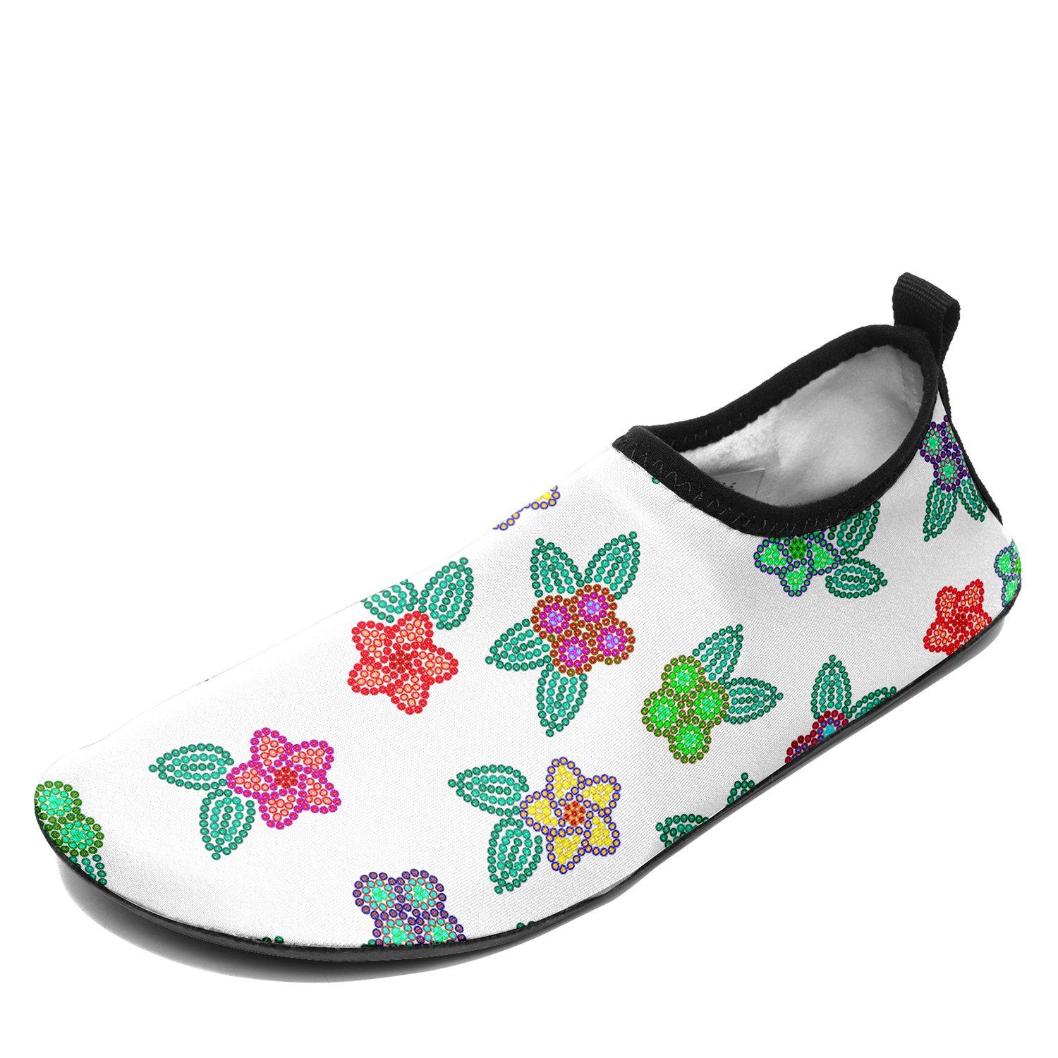 Berry Flowers White Sockamoccs Slip On Shoes Herman