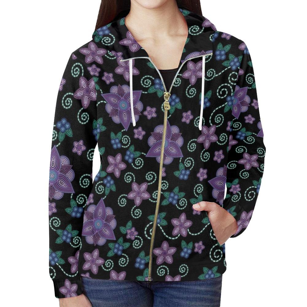 Berry Picking All Over Print Full Zip Hoodie for Women (Model H14) All Over Print Full Zip Hoodie for Women (H14) e-joyer