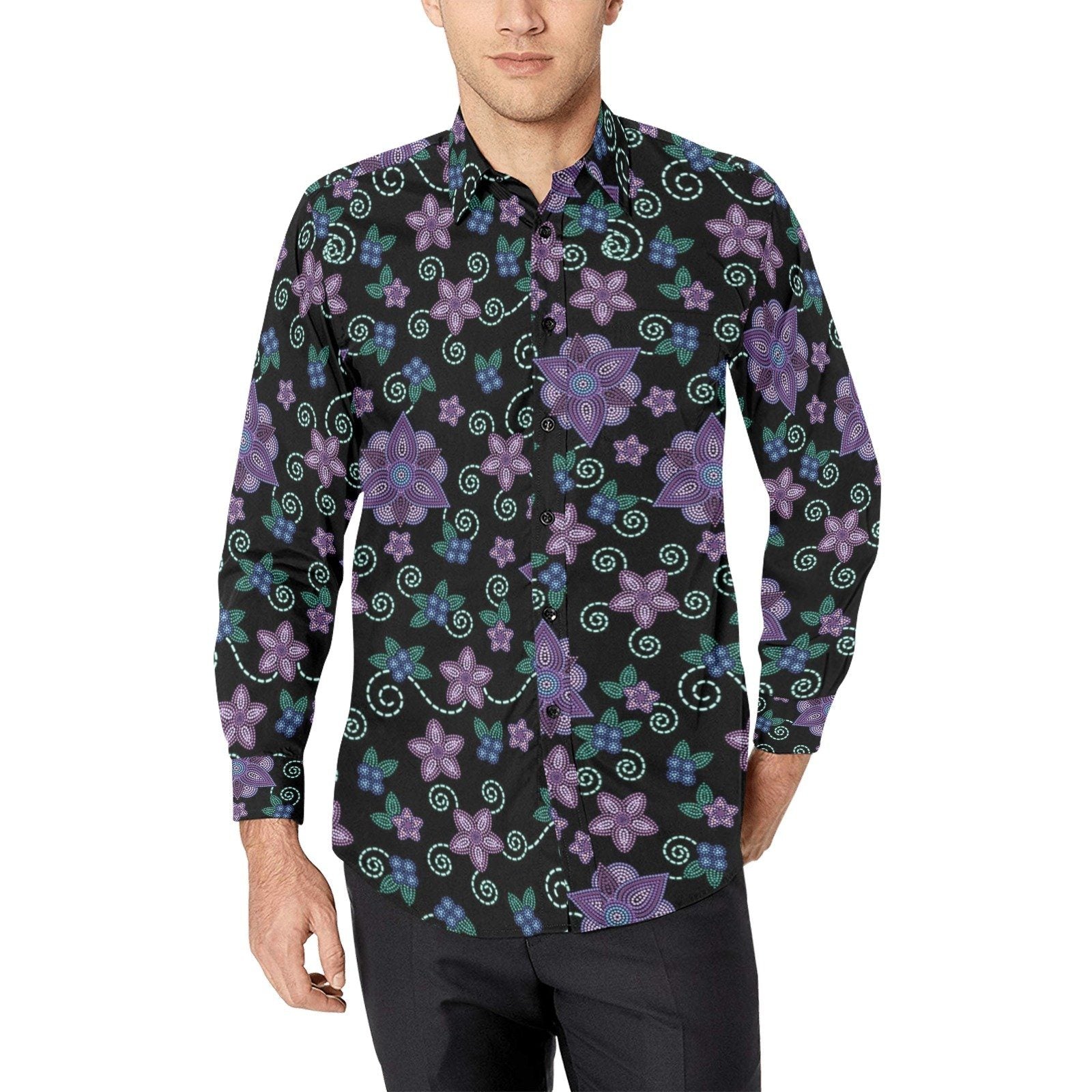 Berry Picking Men's All Over Print Casual Dress Shirt (Model T61) Men's Dress Shirt (T61) e-joyer 