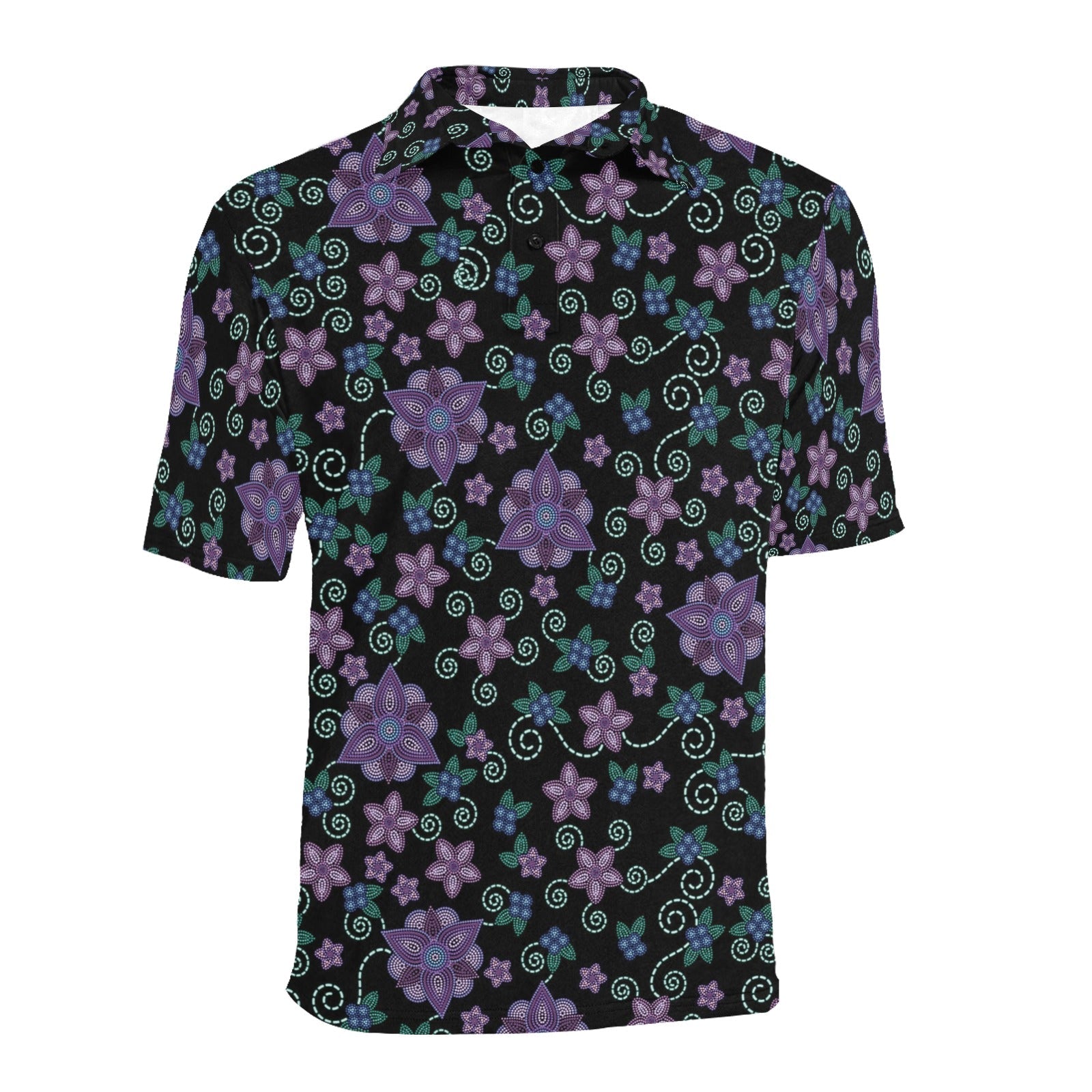 Berry Picking Men's All Over Print Polo Shirt (Model T55) Men's Polo Shirt (Model T55) e-joyer