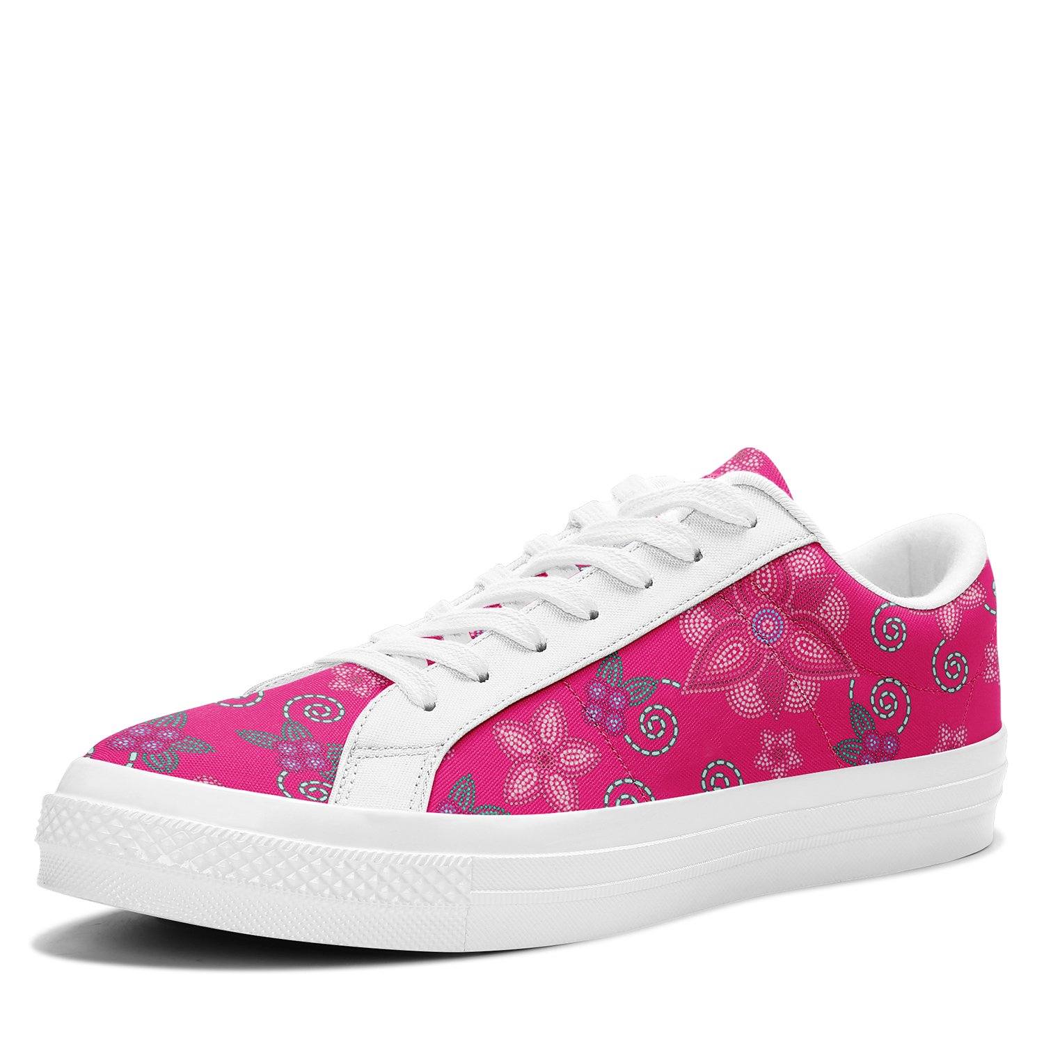 Berry Picking Pink Aapisi Low Top Canvas Shoes White Sole aapisi Herman