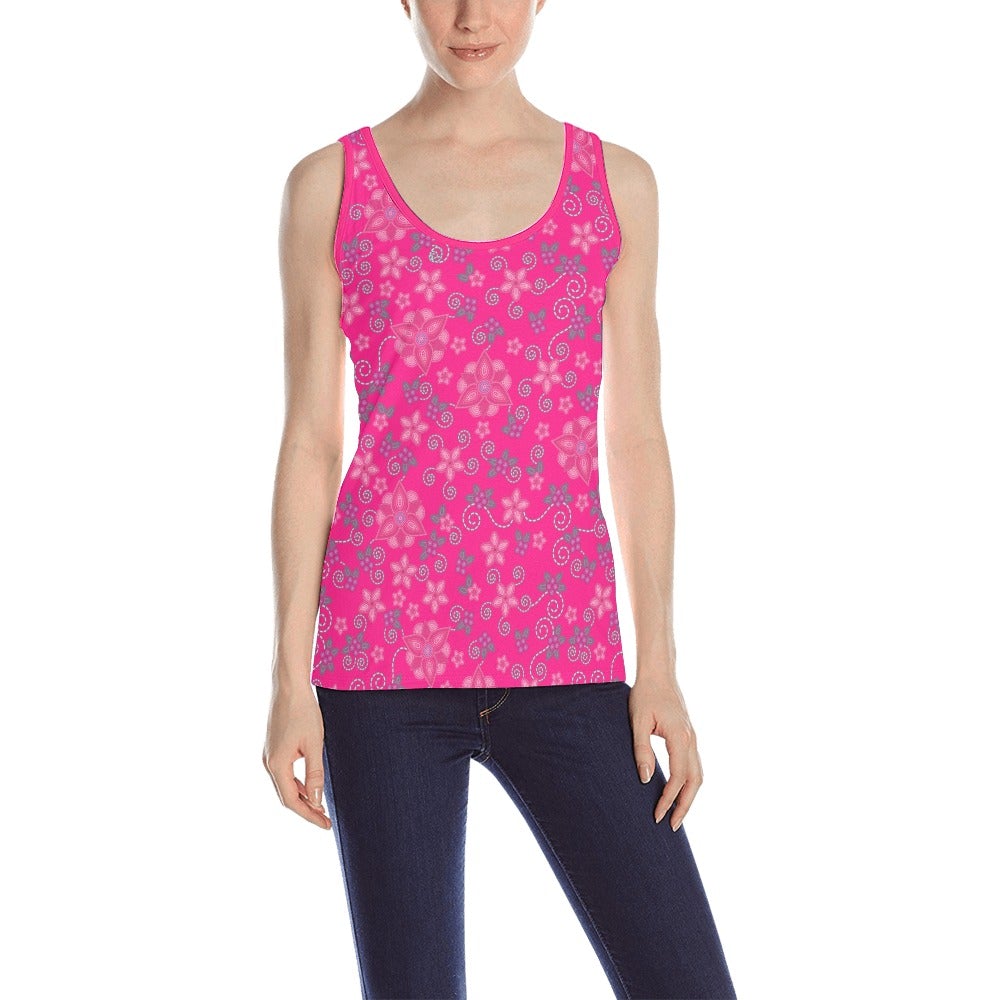 Berry Picking Pink All Over Print Tank Top for Women (Model T43) All Over Print Tank Top for Women (T43) e-joyer